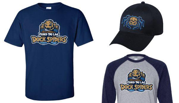 Spider Baseball Logo - Get Your Dock Spiders Merchandise Now! du Lac Dock Spiders