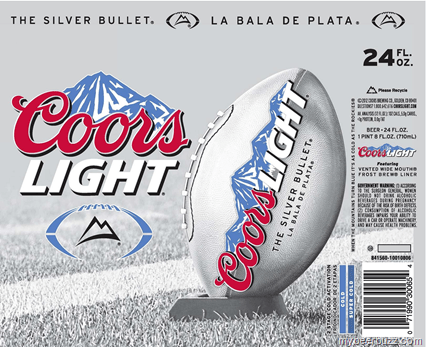 Coors Light Football Logo - Coors Light & Coors Banquet Football Editions. mybeerbuzz. Coors