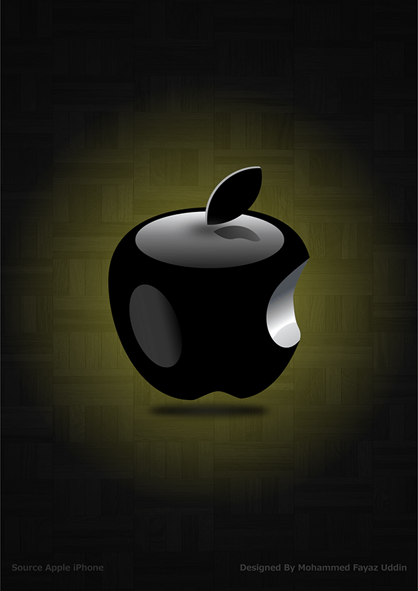 Apple iPhone Logo - 3D Apple Logo HD Wallpaper Design For iPhone & Android on Student Show