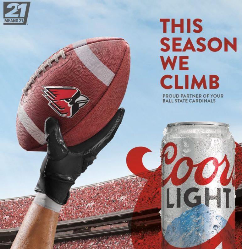 Coors Light Football Logo - Brand News: Coors Light teams up with Ball State University ...