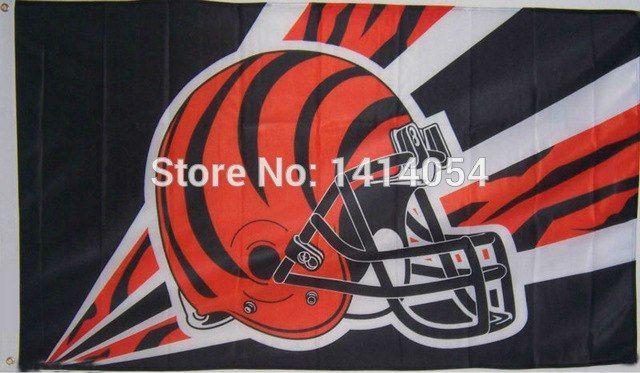 Bengals New Logo - Cincinnati Bengals new logo helmet Flag 150X90CM NFL 3X5FT Banner