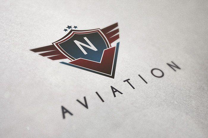 Aviation Logo - Aviation Badge Logo Logo Templates Creative Market