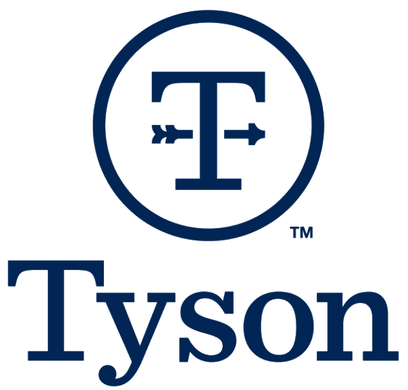 White with Blue Oval Food Logo - Tyson Foods CEO Resigns, Noel White Promoted