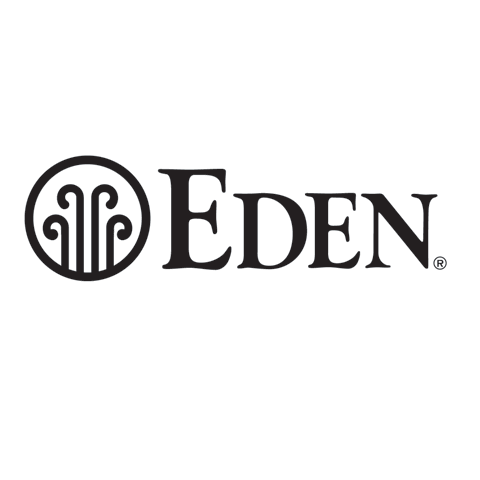 White with Blue Oval Food Logo - Eden Foods - Logos