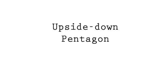 Upside Down Pentagon Logo - Upside Down Pentagon Tee