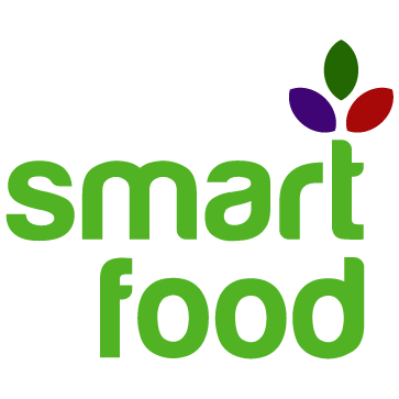 White with Blue Oval Food Logo - Home | Smart Food