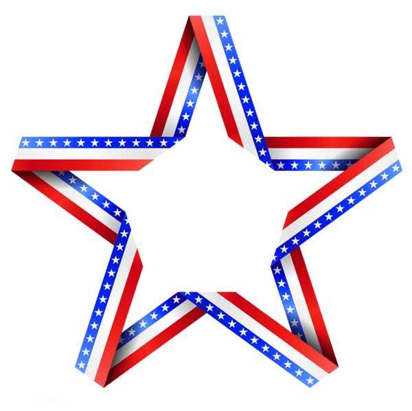 Cool Red White and Blue Star Logo - Red white and blue star clipart transparent download - RR collections