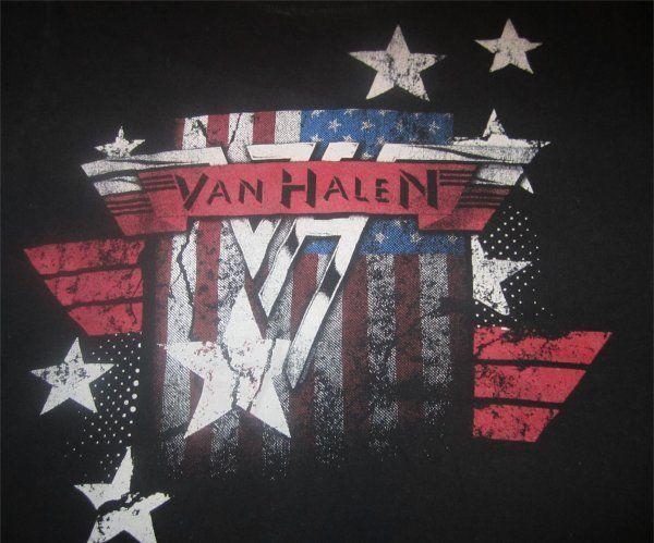 Cool Red White and Blue Star Logo - Van Van Halen -Stars Logo Shirt (red White Blue, Stars stripes) Pre