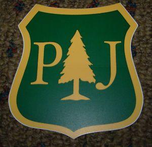 Green Yellow Shield Logo - PEARL JAM Die Cut Sticker GREEN YELLOW TREE SHIELD LOGO New 3 X 3.5 ...