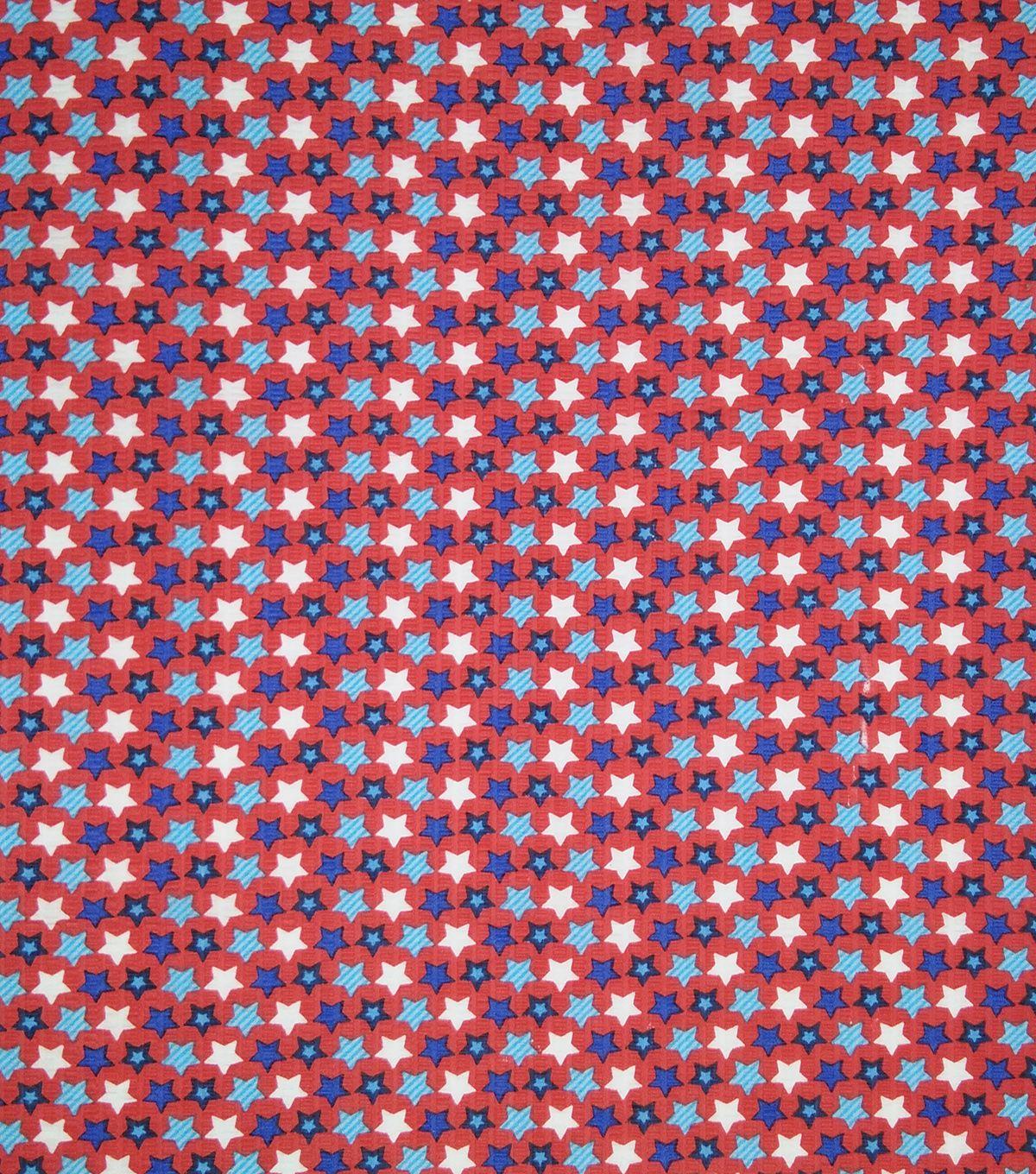 Cool Red White and Blue Star Logo - Doodles Textured Fabric 43''-Red, White & Blue Star Spangled | JOANN