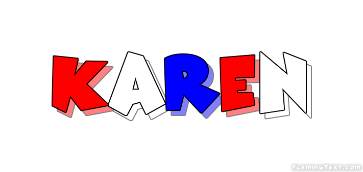 Karen Logo - United States of America Logo. Free Logo Design Tool from Flaming Text