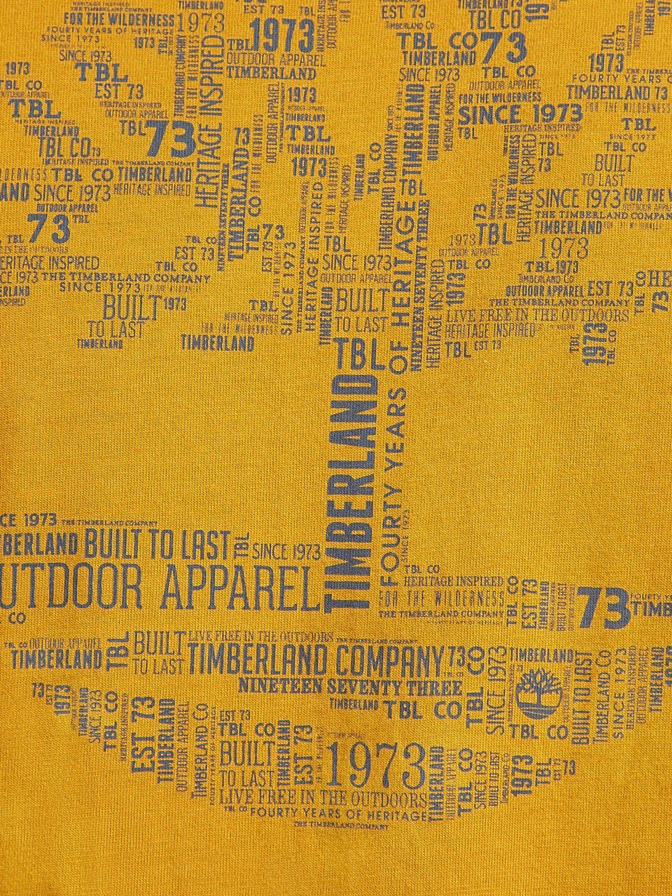 Yellow Tree Logo - Timberland Earthkeepers Tree Logo Organic Cotton Tshirt in Yellow ...
