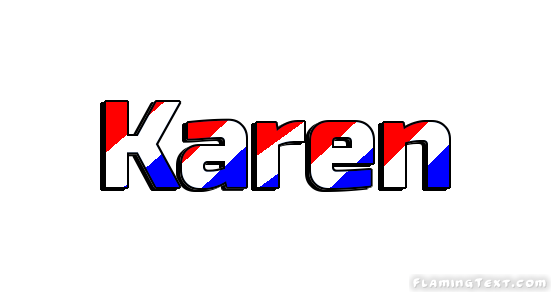 Karen Logo - United States of America Logo. Free Logo Design Tool from Flaming Text