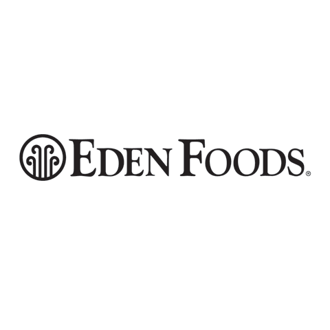 White with Blue Oval Food Logo - Eden Foods - Logos