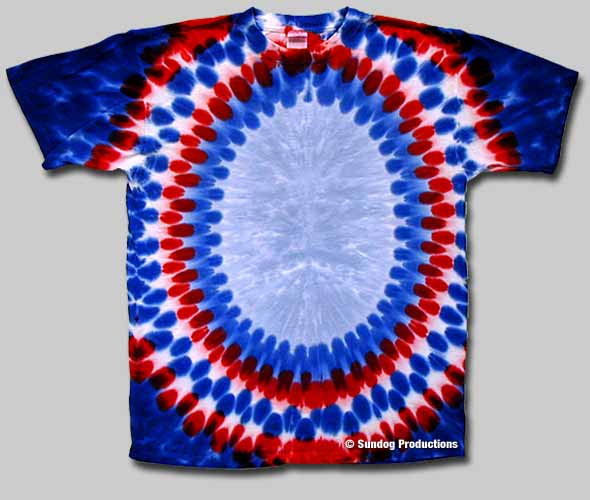 Red White and Blue Oval Logo - Oval Tie Dye T-Shirts - Red White and Blue | Sundog: Custom t-shirt ...