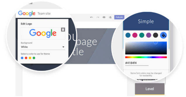 Website w Logo - G Suite Updates Blog: Customize your site with logos, matching