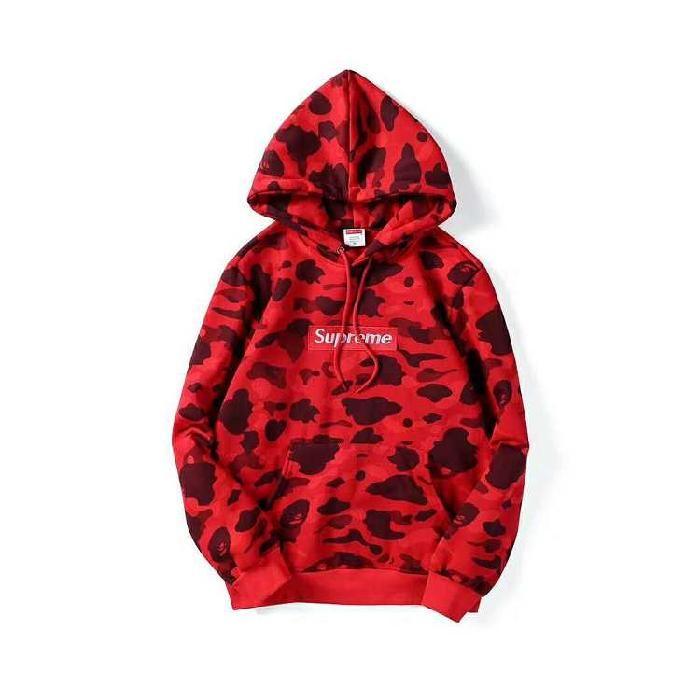 Supreme X BAPE Camo Logo - Hot Sale Supreme x Bape Red Camo Hoodie, New Sweatshirts Online