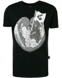 Heart Globe Logo - Lyst - Kenzo Globe Logo Print T-shirt in Blue for Men