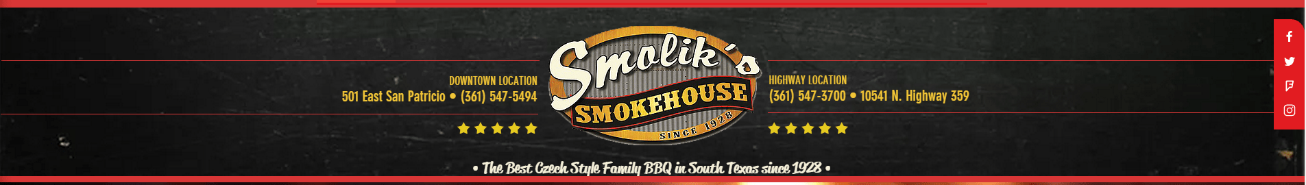 Chalk Location Logo - chalk header 2 – Smolik's Smokehouse Bar-B-Q