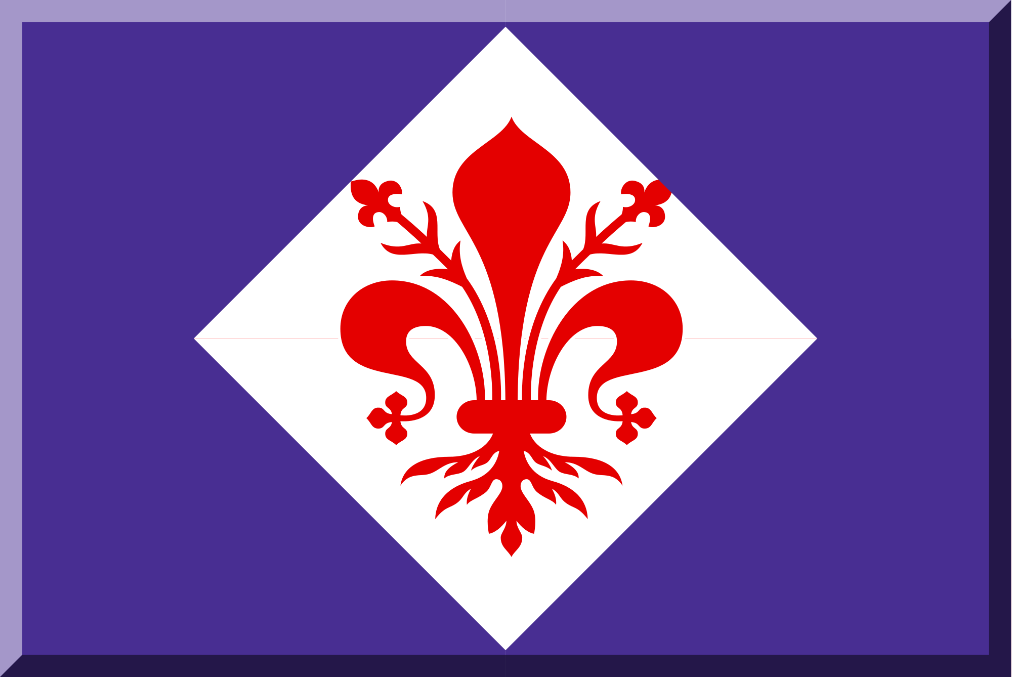 Square in Red Plus Logo - File:Flag red lily on white square plus purple HEX-482E92.svg ...