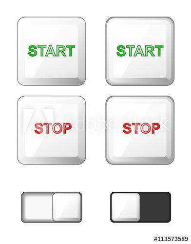Square in Red Plus Logo - Vector. Set of isolated white square buttons. Plastic buttons, icons