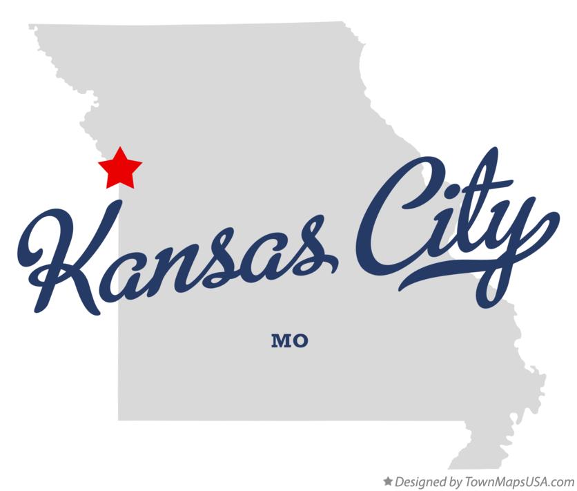 Kansas City Missouri Logo - Map of Kansas City, MO, Missouri