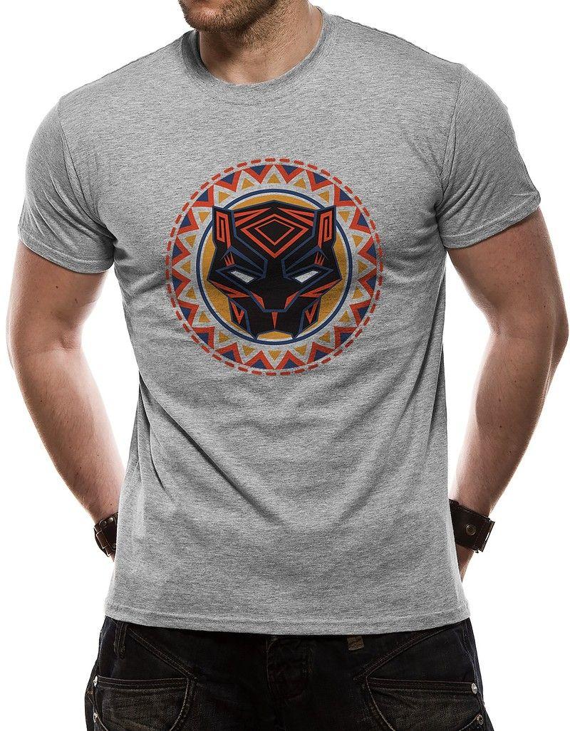 Black Panther Movie Logo - CID Black Panther Movie Logo In Circle T-Shirt Grey | Tops & T ...