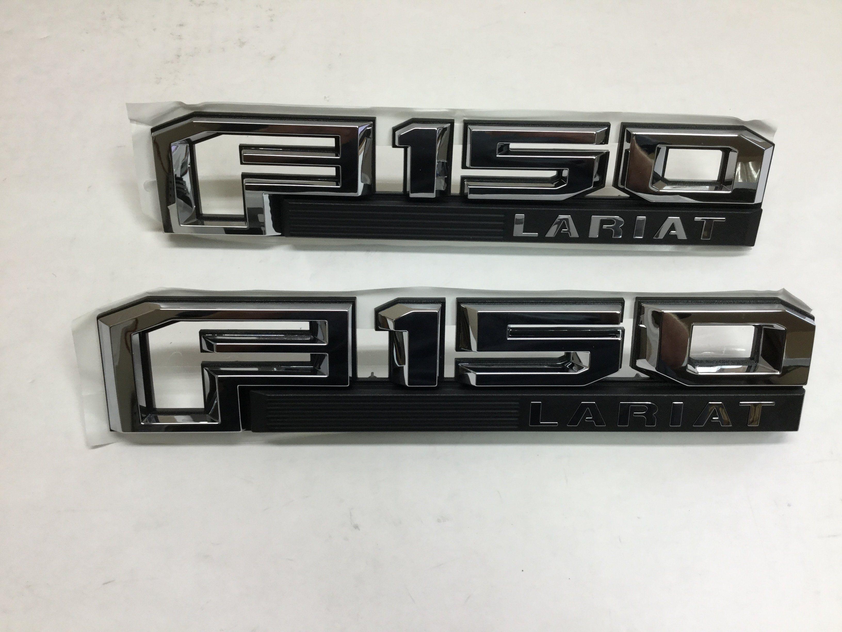 Ford F Logo - New 2015 2017 Ford F150 Lariat Fender Emblem Nameplates Right Left
