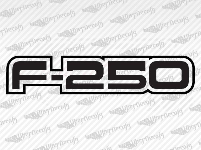 Ford F Logo - Ford F 250 Logo Decal Stickers