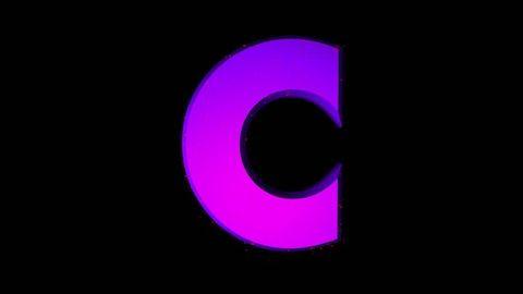 Purple C Logo - Letter C Logos Stock Video Footage and HD Video Clips