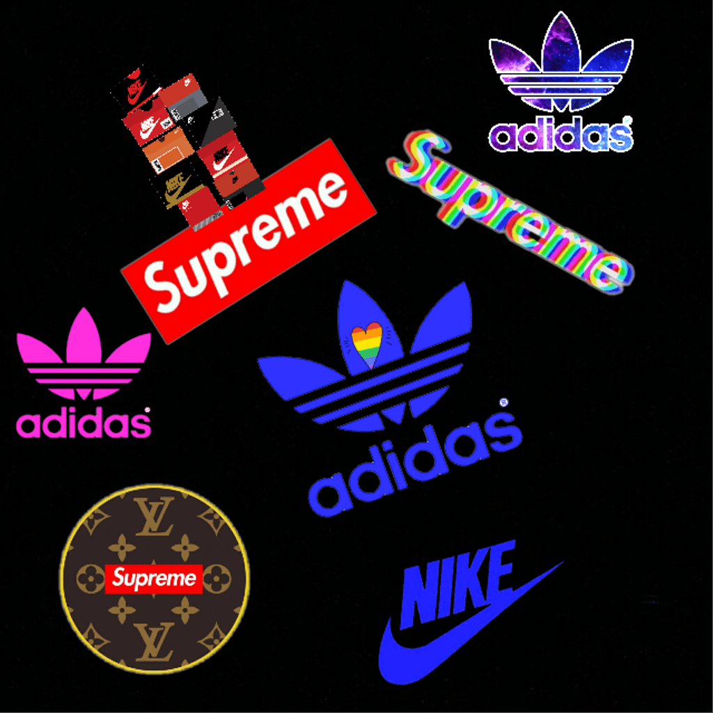 Nike Supreme Logo - freetoedit Adidas supreme louisvuitton nike stickers