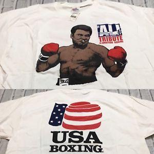USA Boxing Logo - 90s VTG NWT MUHAMMAD ALI USA BOXING Hip Hop T Shirt Rap Tour XXL 2 ...