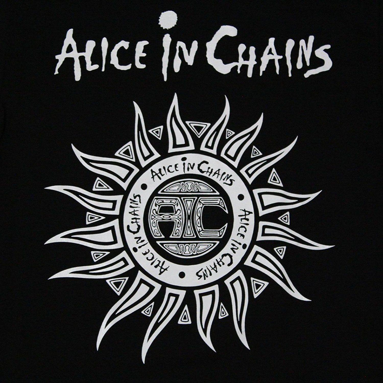 Alice in Chains Logo - Hip Hop Novelty T Shirts Men's Brand Clothing Alice In Chains Sun ...