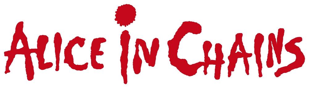 Alice in Chains Logo - Alice in Chains Logo Rub-On Sticker - Red