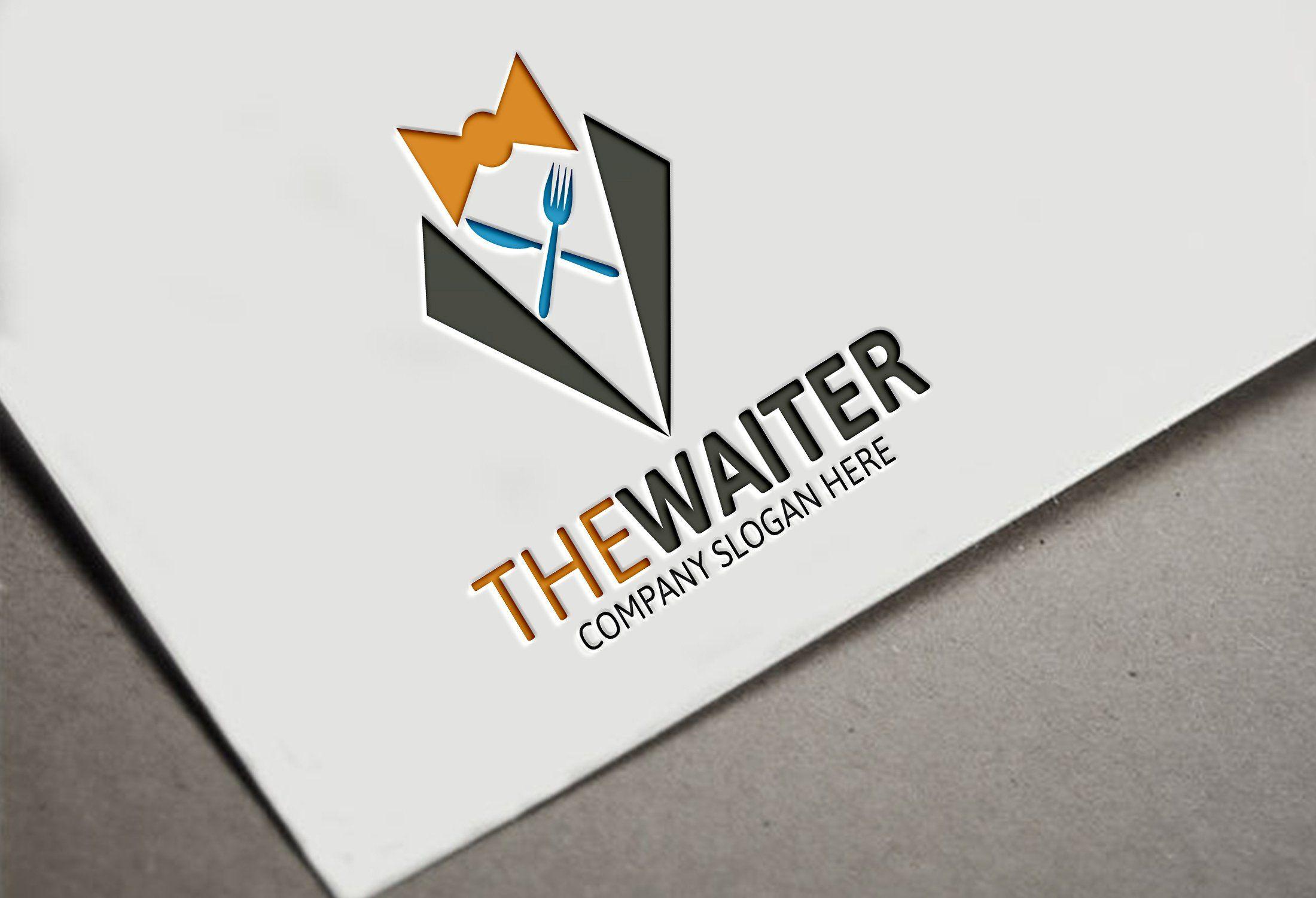 Waiter Logo - The Waiter Logo ~ Logo Templates ~ Creative Market