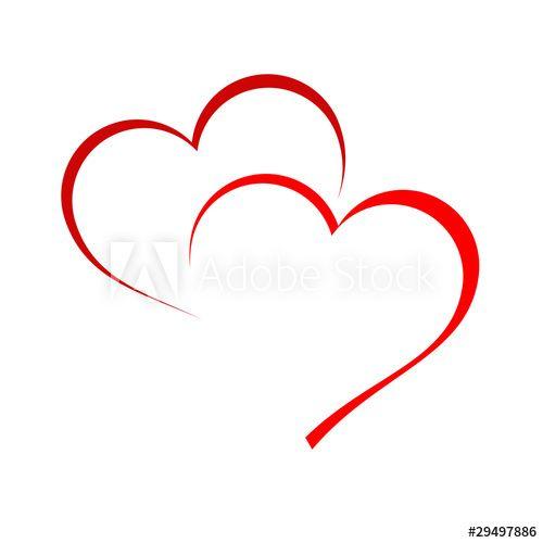 Hearts Logo - Logo two hearts # Vector - Buy this stock vector and explore similar ...