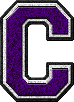 Purple C Logo - c.. home alphabets varsity letters purple letter c site map