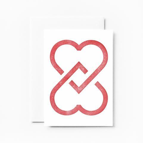 Two Hearts Logo - Two Hearts Letterpress Stamp – The Union Project