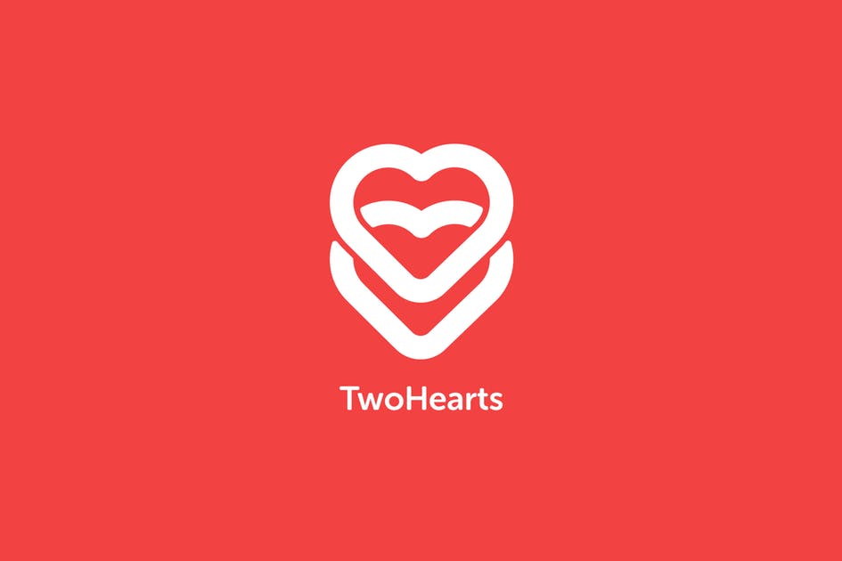 Two Hearts Logo - Two Hearts Logo Template by Pixasquare on Envato Elements