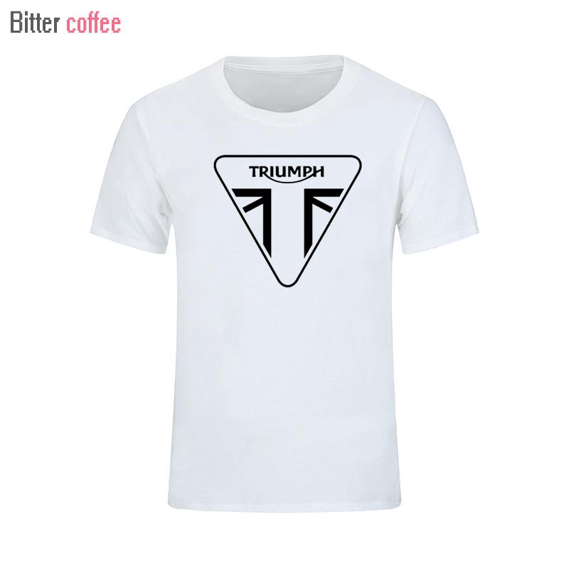 Triumph T-Shirt Logo - NWE Summer TRIUMPH T Shirts MOTORCYCLE Classic Tour Flag Logo