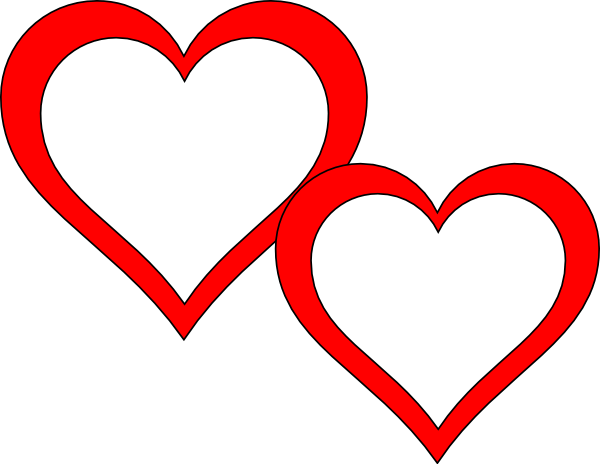 Two Hearts Logo - Two Hearts Touching Clip Art at Clker.com - vector clip art online ...