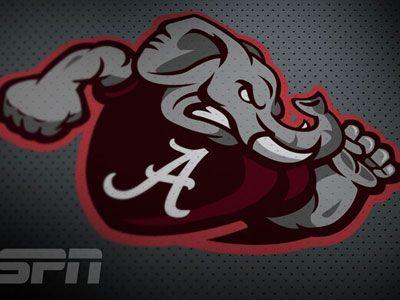 Alabama Football Logo - Alabama Mascot Logo - ESPN by Samuel Ho | Dribbble | Dribbble