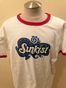 Sunkist Logo - Sunkist Logo Vintage Orange Soda White Short Sleeve T Shirt Size ...