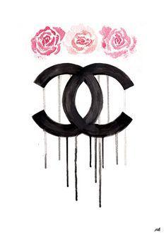 Dripping Chanel Logo - CHANEL dripping logo | • P R I N T A B L E S • T E M P L A T E S ...