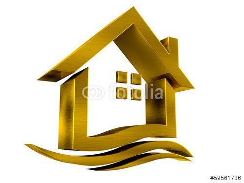 Gold Money Logo - Gold house Money Logo | Real Estate Marketing Logos - Logo Stock ...