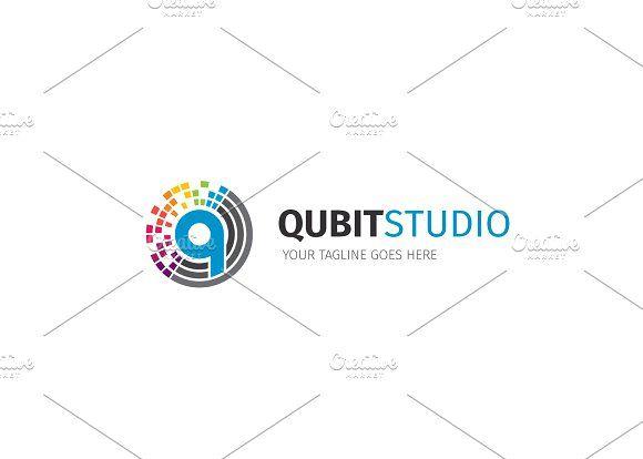 Pixel Q Logo - Pixel Letter Q Logo ~ Logo Templates ~ Creative Market