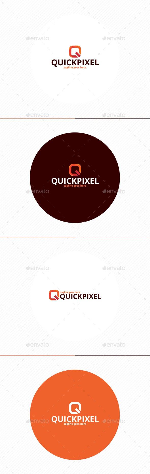Pixel Q Logo - Quick Pixel Logo • Letter Q