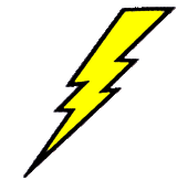 Yellow Lightning Bolt Logo - File:Stylised Lightning bolt (Yellow fill).gif