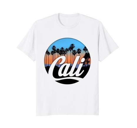 Sunset Circle Logo - Cali Script Sunset Circle T Shirt For California Fans