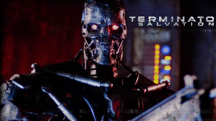 Red-Eyed Robot Logo - Terminator Salvation Robot With Red Eyes Wallpaper